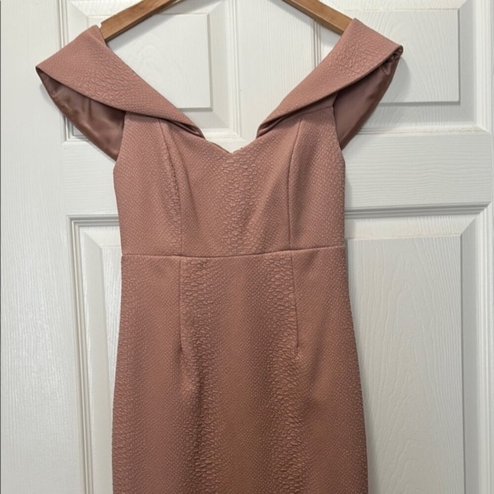 Elegant Off-Shoulder Pink Dress